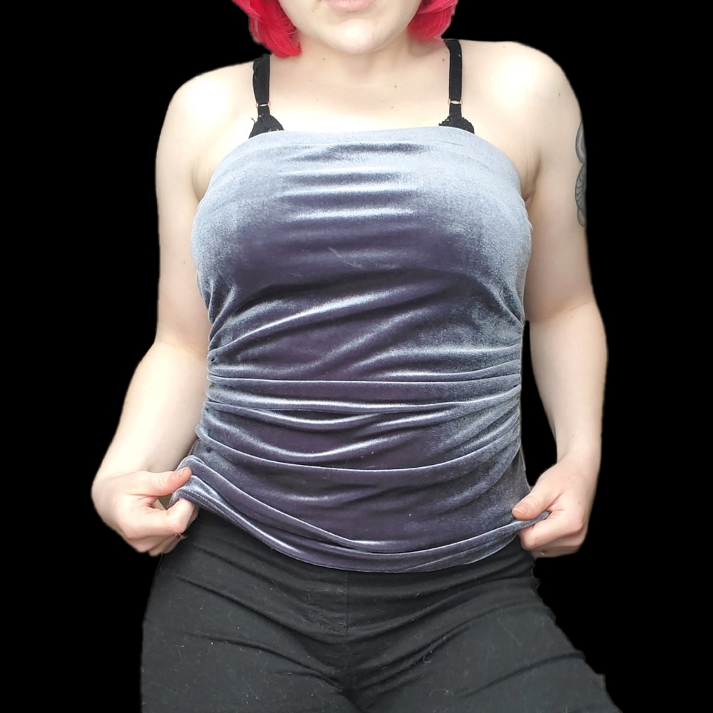 Velour Tube Top